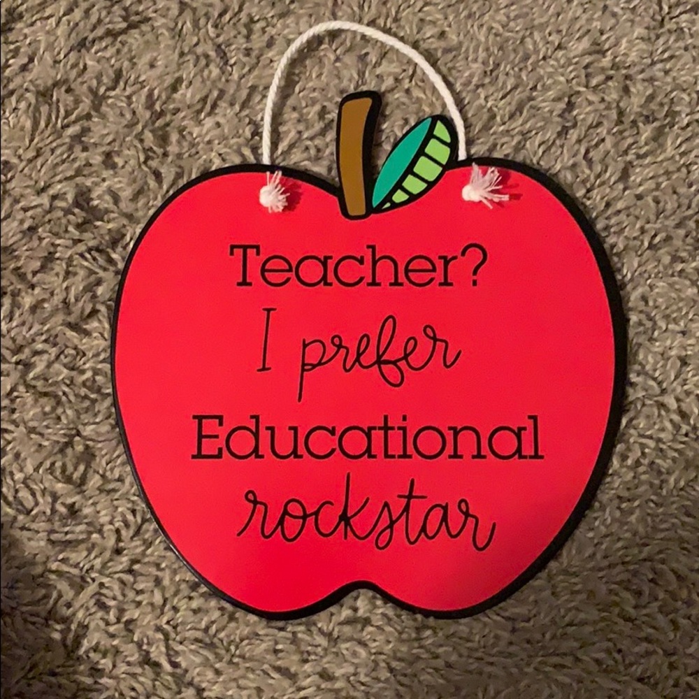 Teacher sign